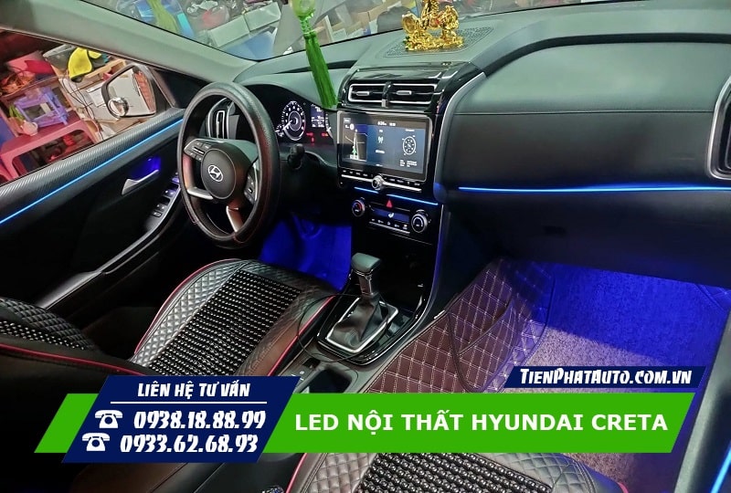 LED nội thất cho Creta có LED V2 và LED V3 để bạn lựa chọn