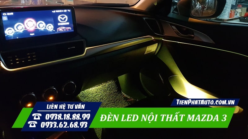 Phần viền đèn LED được lắp đặt vừa khít thẩm mỹ