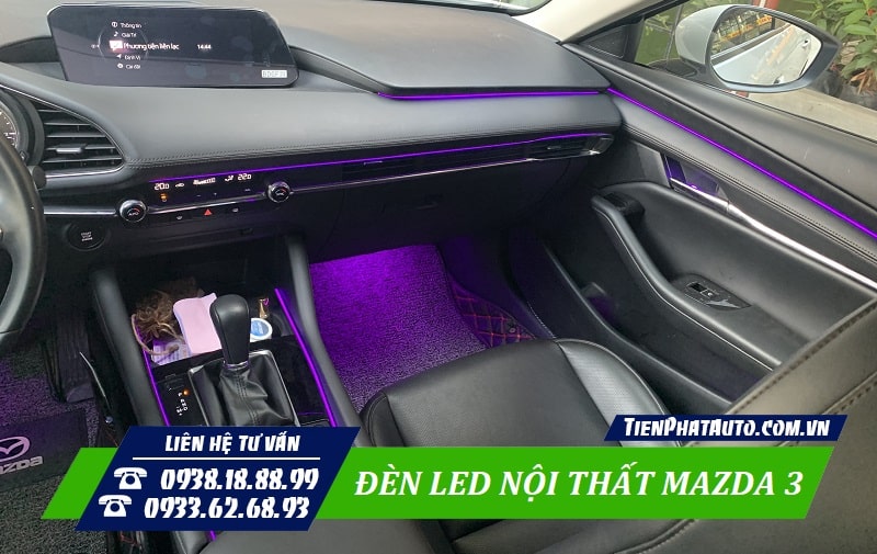 Nội thất xe nổi bật hơn khi lắp đèn LED nội thất