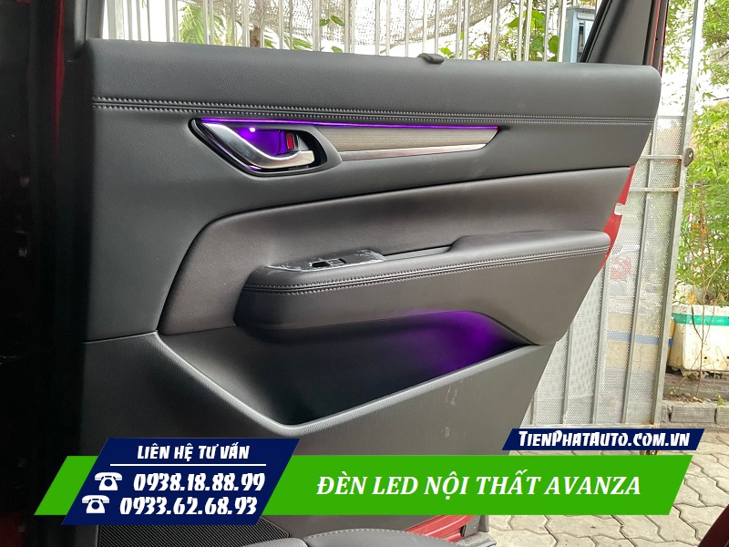 Tiến Phát Auto chuyên độ đèn LED nội thất cho Toyota Avanza
