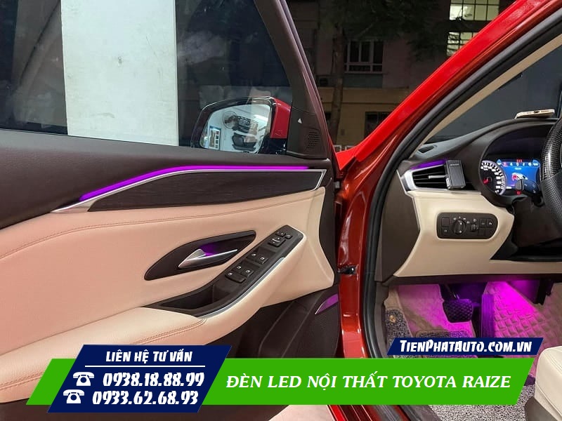 Tiến Phát Auto chuyên độ đèn LED nội thất Toyota Raize