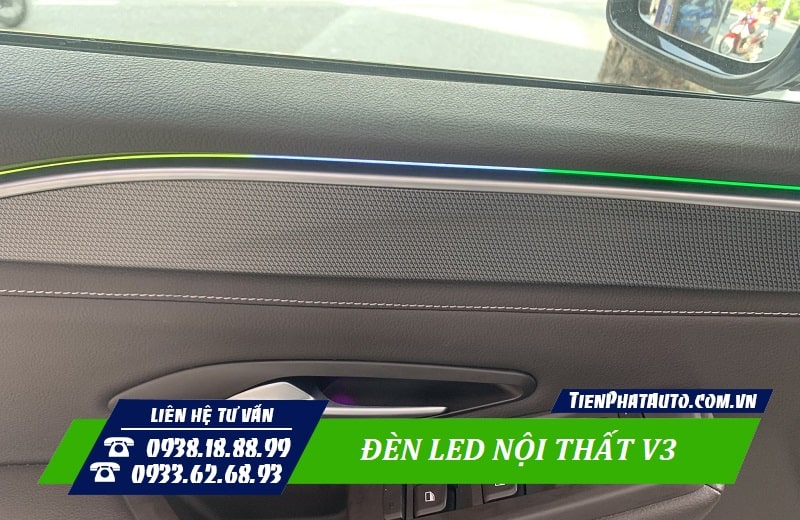 Dãy LED nội thất V3 có thiết kế thảm mỹ và màu sắc nổi bật