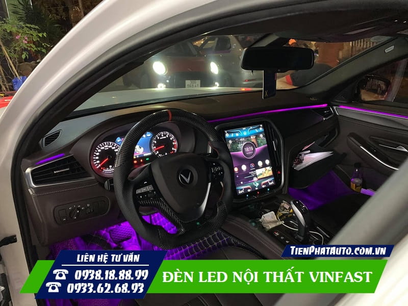 Đèn LED nội thất có thể chỉnh màu qua điện thoại và Remote