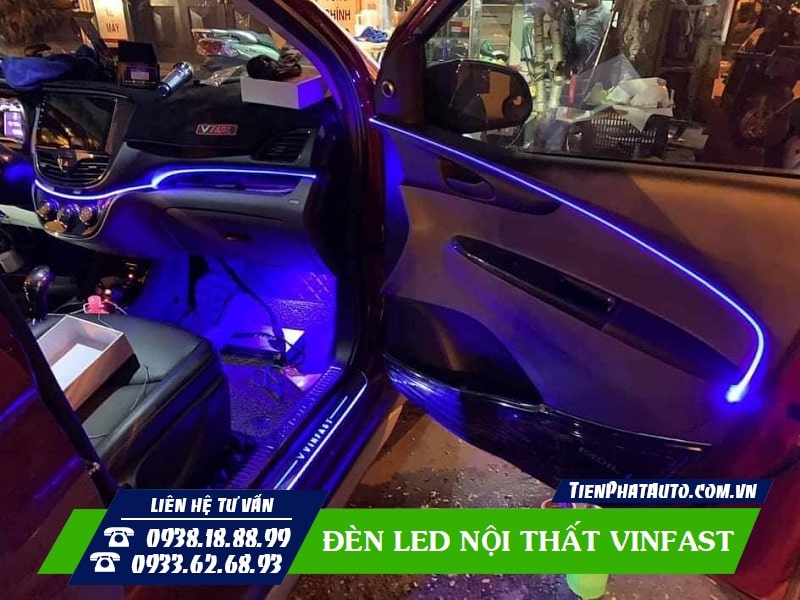 Hình ảnh độ đèn LED nội thất Vinfast Fadil tại Tiến Phát Auto
