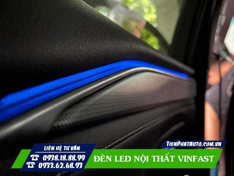 Dãi LED được lắp đặt thẩm mỹ bởi nhân viên Tiến Phát Auto