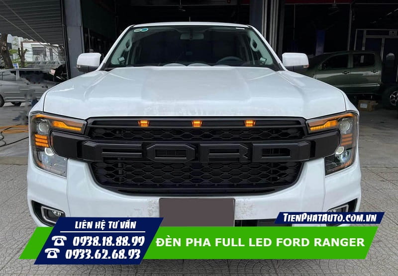 Ford Ranger sau khi được nâng cấp cụm pha Full LED