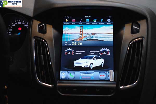 man hinh dvd tesla theo xe cho focus 2014-2017