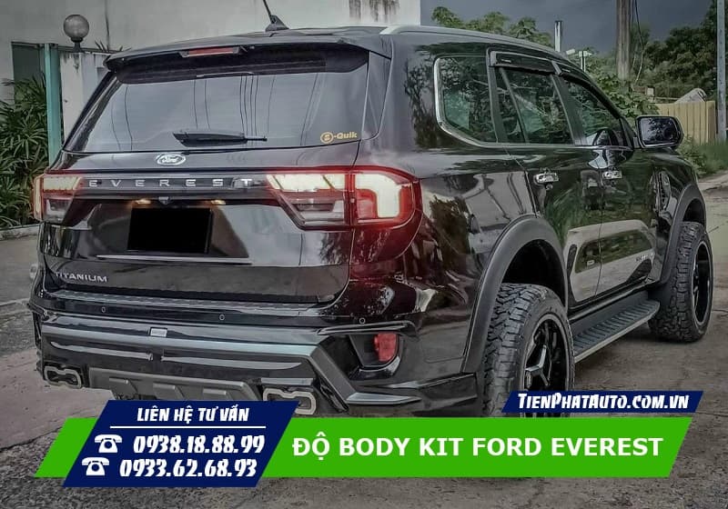 Body Kit Ford Everest 2022 - 2023 sử dụng chất liệu cao cấp, độ bền cao