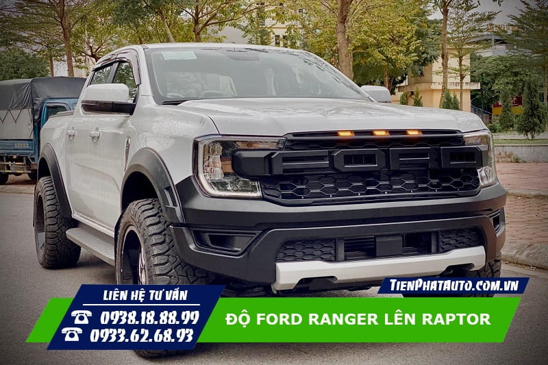 Chi tiết phần mặt ca lăng và cản trước phong cách Raptor 2023