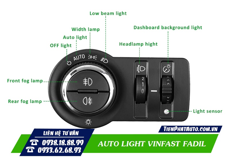 Chức năng Auto Light trên Vinfast Fadil vô cùng tiện lợi khi sử dụng