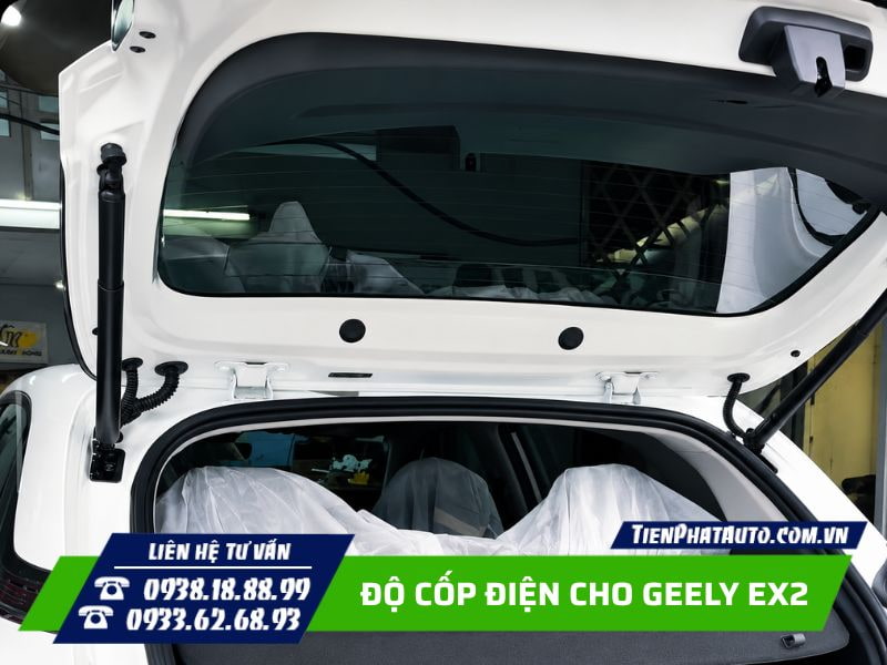 Độ cốp điện cho geely ex5 có tính năng chống kẹt an toàn
