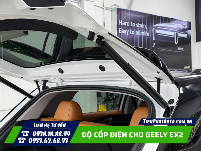 Độ cốp điện cho geely ex5 tăng tiện nghi