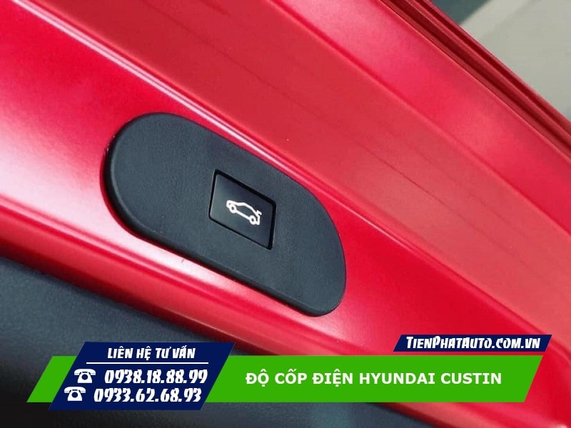 Độ cốp điện cho xe Hyundai Custin giúp mang lại nhiều sự tiện lợi