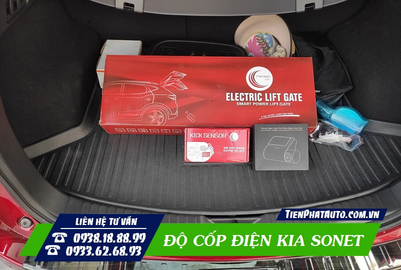 Kia Sonet lắp cốp điện tự động tại Tiến Phát Auto