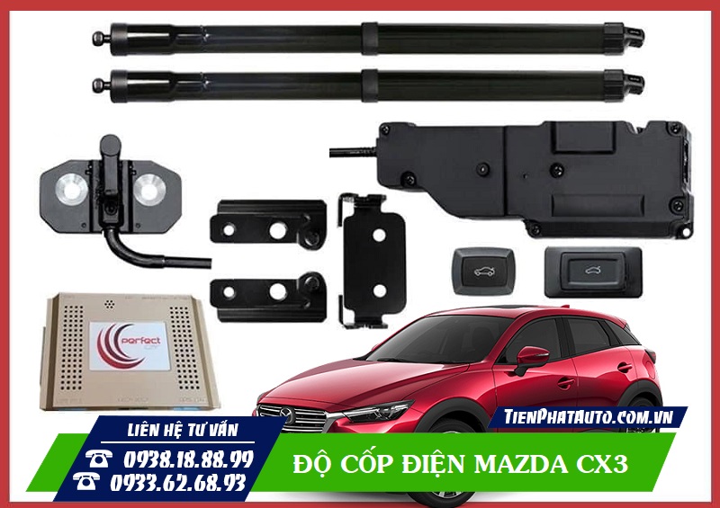 Cốp điện Mazda CX3 được bảo hành chính hãng 2 năm