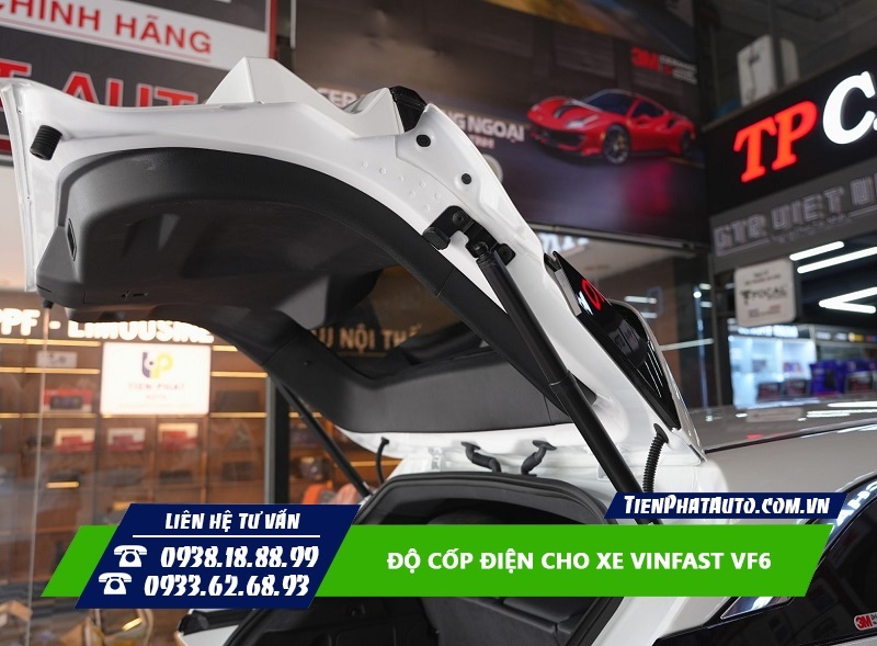 Độ cốp điện cho xe Vinfast VF6 giúp đóng mở tự động tiện lợi