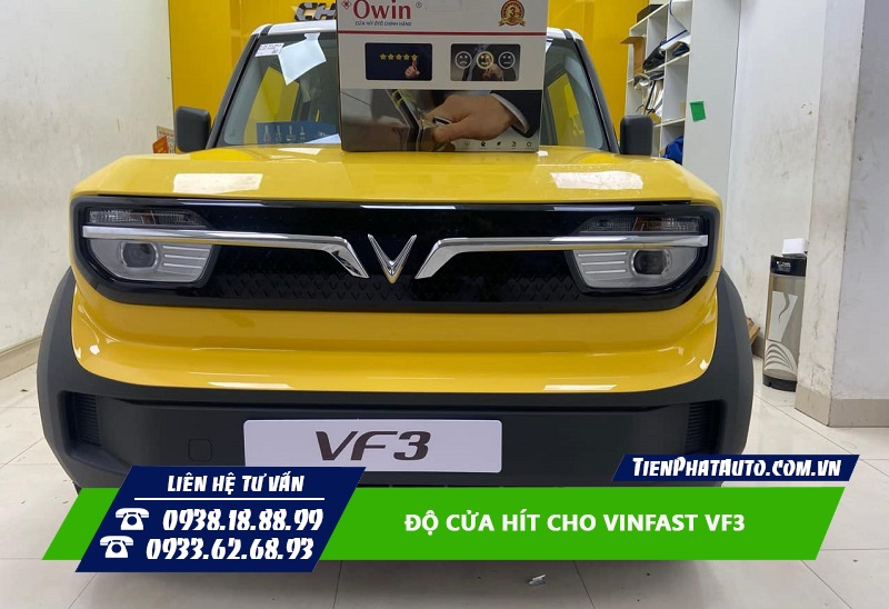 Độ cửa hít cho Vinfast VF3 giúp đóng mở cửa nhẹ nhàng, êm ái