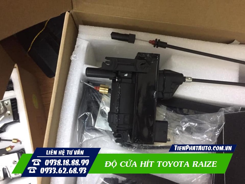 Cửa hít Toyota Raize giúp đóng mở nhẹ nhàng và êm ái hơn