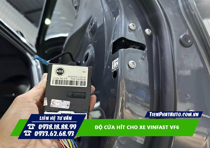 Độ cửa hít tự động cho Vinfast VF6 nâng tầm đẳng cấp xế cưng