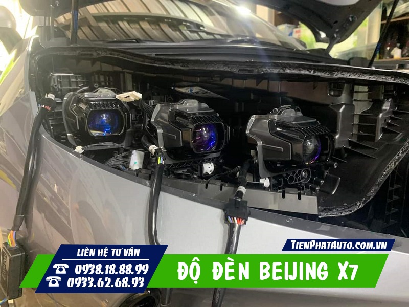 Độ đèn Beijing X7 giúp cải thiện độ sáng tốt hơn so với nguyên bản