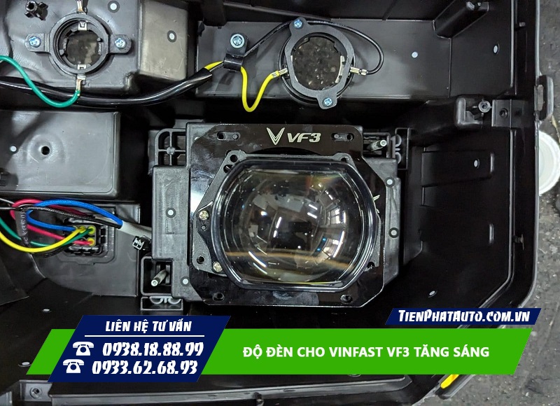 Pass đèn và dây giắc riêng để nâng cấp độ sáng cho Vinfast VF3