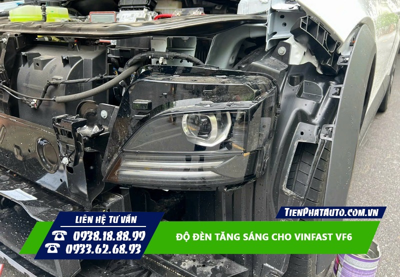 Giải pháp nâng cấp tăng sáng độ đèn chính cho Vinfast VF6