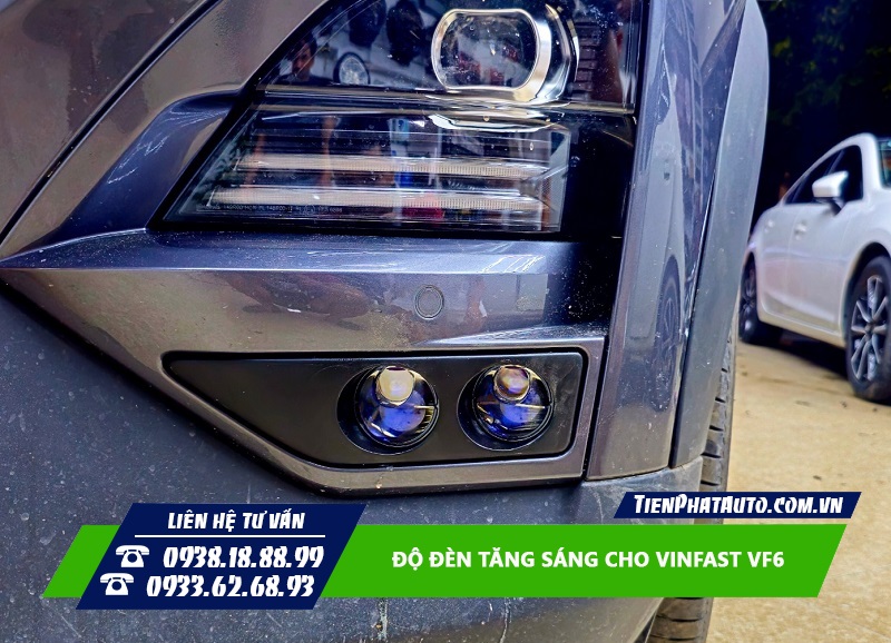 Tiến Phát Auto chuyên độ đèn cho Vinfast VF6 giúp tăng sáng tốt hơn