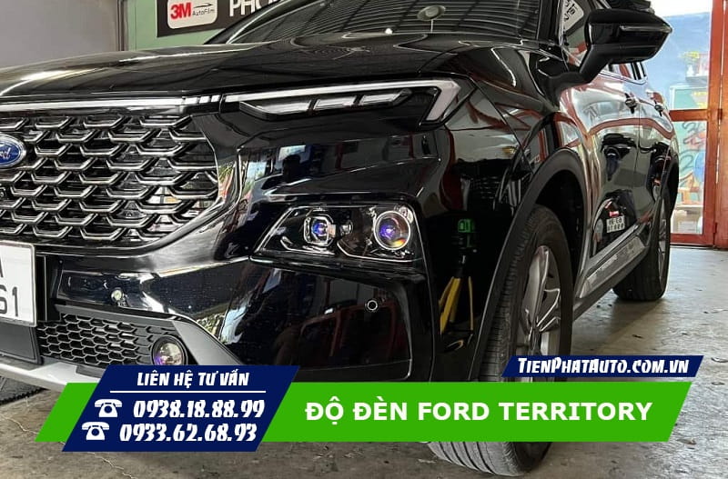 Độ đèn cho xe Ford Territory giúp tăng sáng hiệu quả hơn