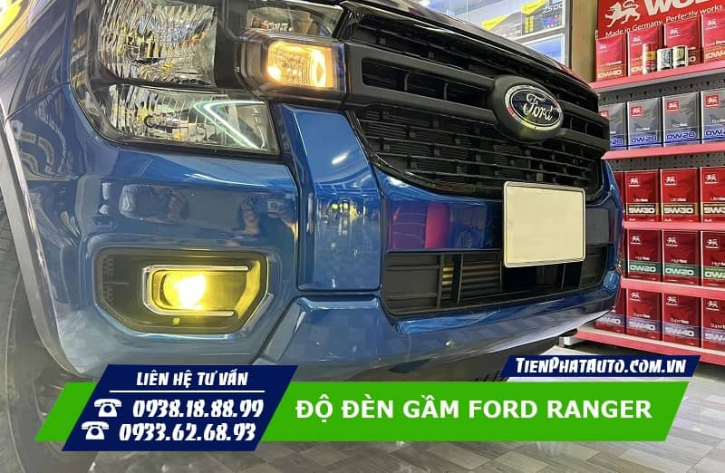 Độ đèn gầm Ford Ranger 2022 - 2023 giúp cải thiện độ sáng hiệu quả