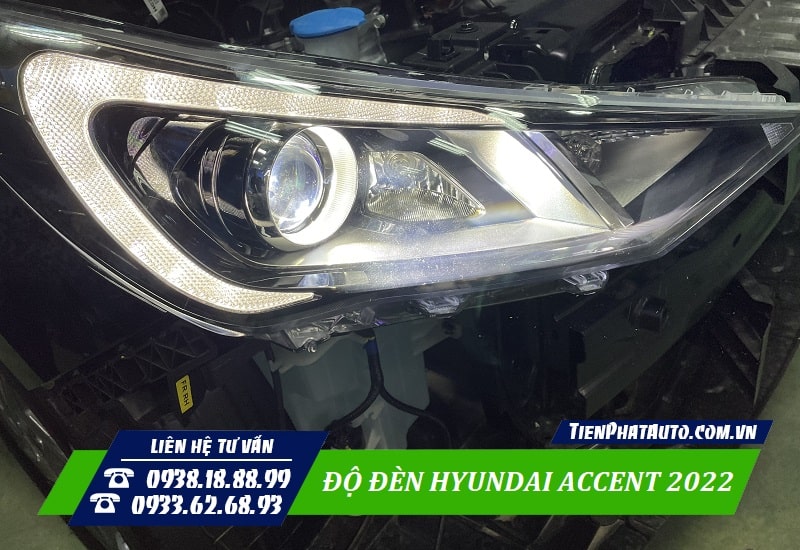 Tiến Phát Auto chuyên độ đèn Hyundai Accent 2022 tại TPHCM