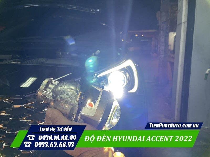 Bi LED dùng để độ đèn Accent 2022 giúp cải thiện độ sáng tốt