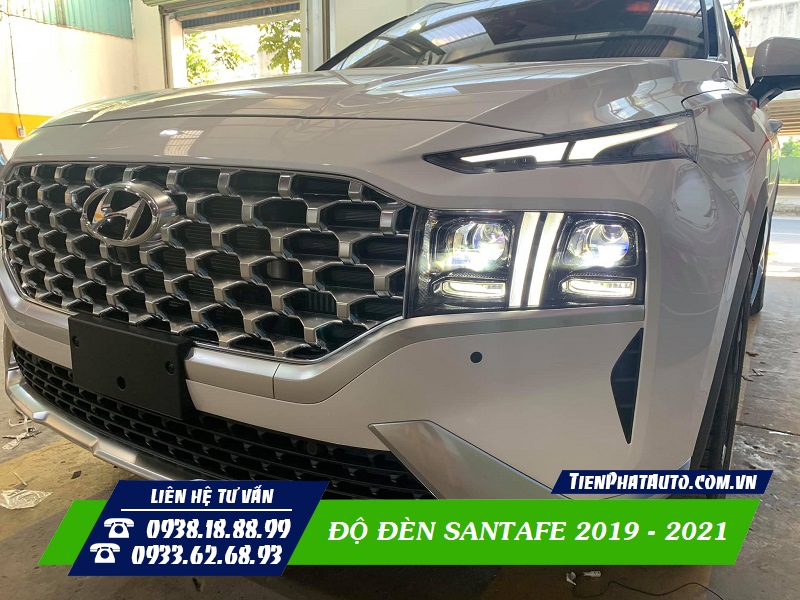 Hình ảnh Santafe 2021 bản hoàn toàn mới nâng cấp ánh sáng