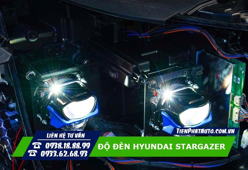 Độ đèn cho xe Hyundai Stargazer giúp cải thiện độ chiếu sáng tốt hơn