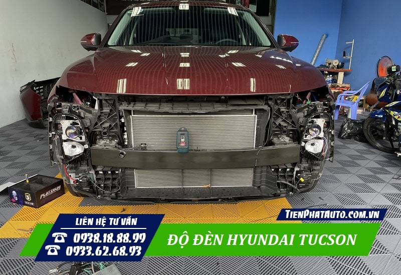 Tiến Phát Auto chuyên độ đèn tăng sáng cho xe Hyundai Tucson 2022