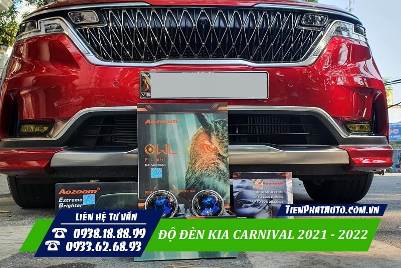 Hiện có khá nhiều thương hiệu đèn để bạn lựa chọn độ cho Kia Carnival