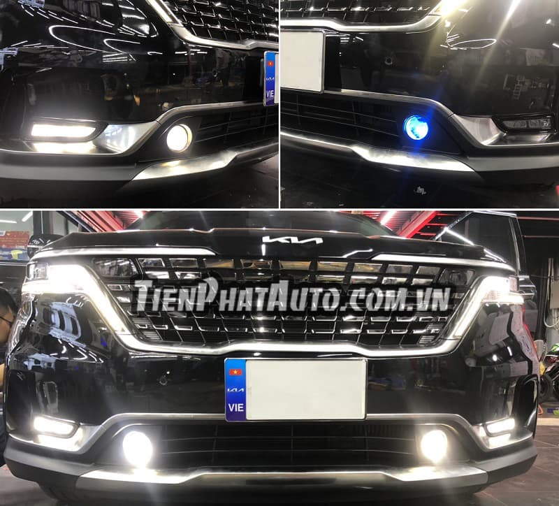 Độ đèn gầm Kia Carnival cũng là giải pháp tăng sáng tối ưu