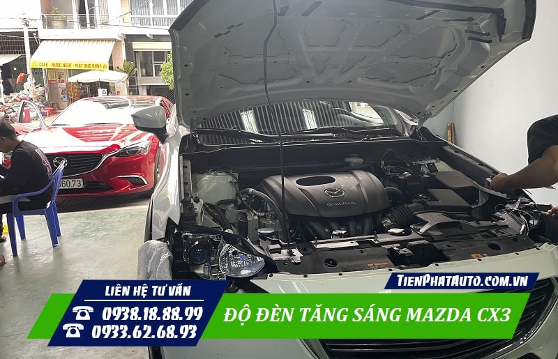 Tiến Phát Auto chuyên độ đèn tăng sáng cho xe Mazda CX3
