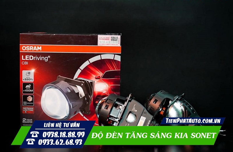 Độ đèn cho Kia Sonet giúp tăng sáng hiệu quả và an toàn