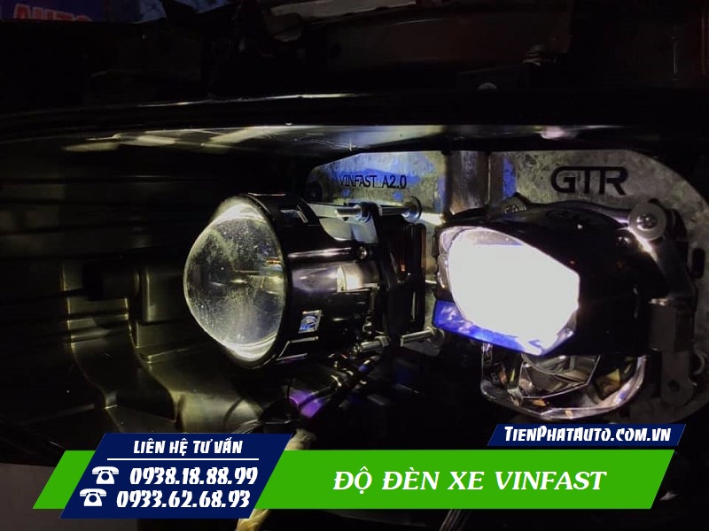 Độ đèn giúp tăng sáng hiệu quả cho xe Vinfast Lux A 2.0