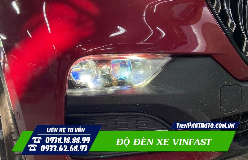 Độ đèn Vinfast Lux A - SA - Fadil là giải pháp tăng sáng hiệu quả
