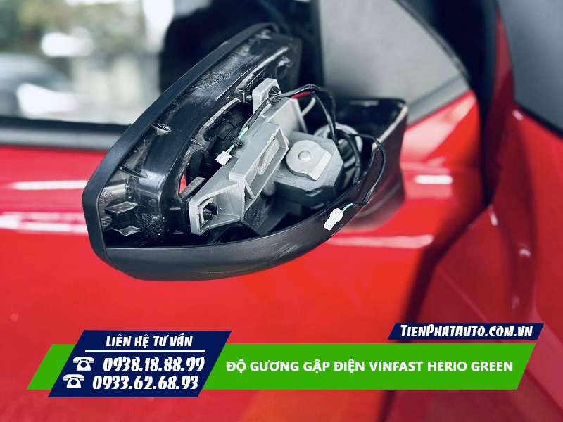 Độ gương gập điện cho Vinfast Herio Green mang lại nhiều tiện lợi