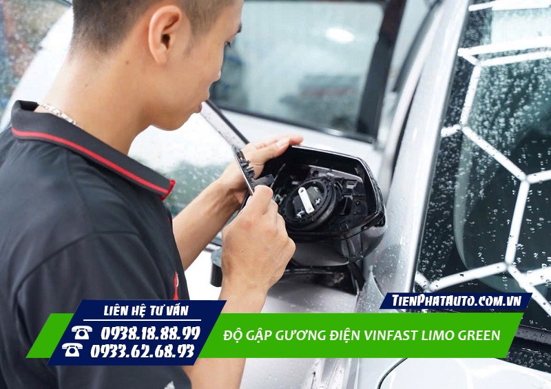 Tiến Phát Auto chuyên độ gương gập điện Vinfast Limo Green chuyên nghiệp