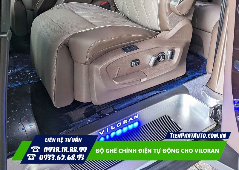 Độ ghế chỉnh điện trượt tự động cho xe Volkswagen Viloran