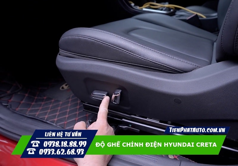 Độ ghế chỉnh điện cho Hyundai Creta giúp mang lại nhiều sự tiện lợi