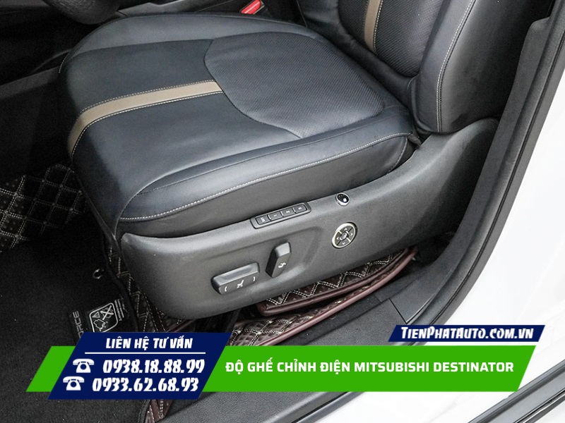 Độ ghế chỉnh điện Mitsubishi Destinator giúp mang lại tính tiện lợi