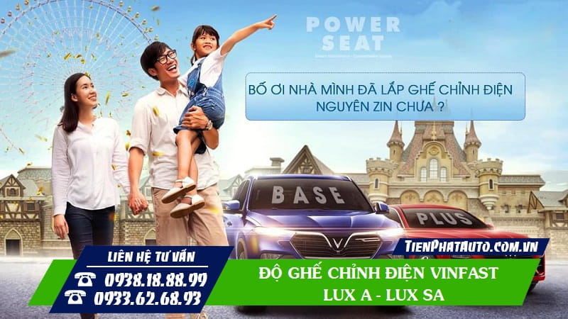 Ghế chỉnh điện Vinfast Lux là phụ kiện không thể nào thiếu trên xe