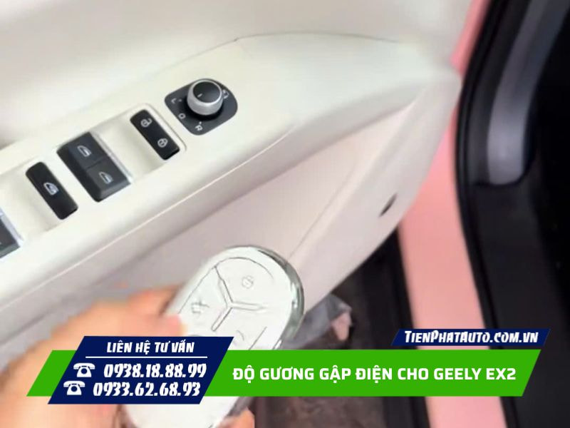 Điều khiển gập mở gương bằng remote hoặc nút điều khiển trong xe Điều khiển gập mở gương bằng remote hoặc nút điều khiển trong xe