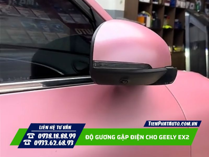 Độ gương gập điện cho Geely EX2 hoàn toàn cắm giắc 100% Độ gương gập điện cho Geely EX2 hoàn toàn cắm giắc 100%