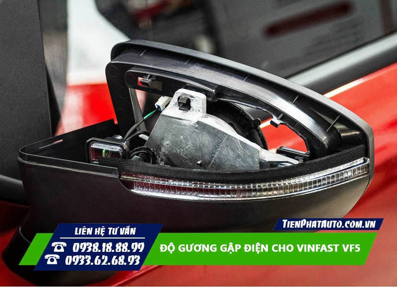 Vinfast VF5 được nâng cấp gương gập điện tự động