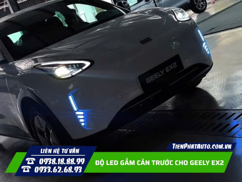 Độ LED gầm cản trước Geely EX2 tạo điểm nhấn cho ngoại thất Độ LED gầm cản trước Geely EX2 tạo điểm nhấn cho ngoại thất